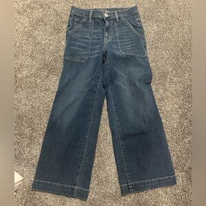 Wide Leg Capri Jeans